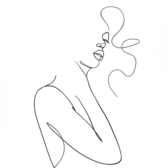 ✨NEW✨Original 8x10 Illustration Minimalist Woman Art Print Un… - Picture 3 of 3